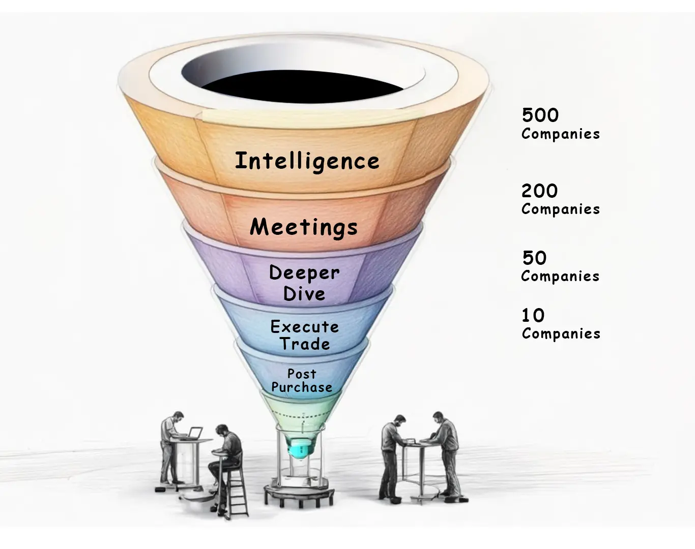 Sterling's investment process funnel